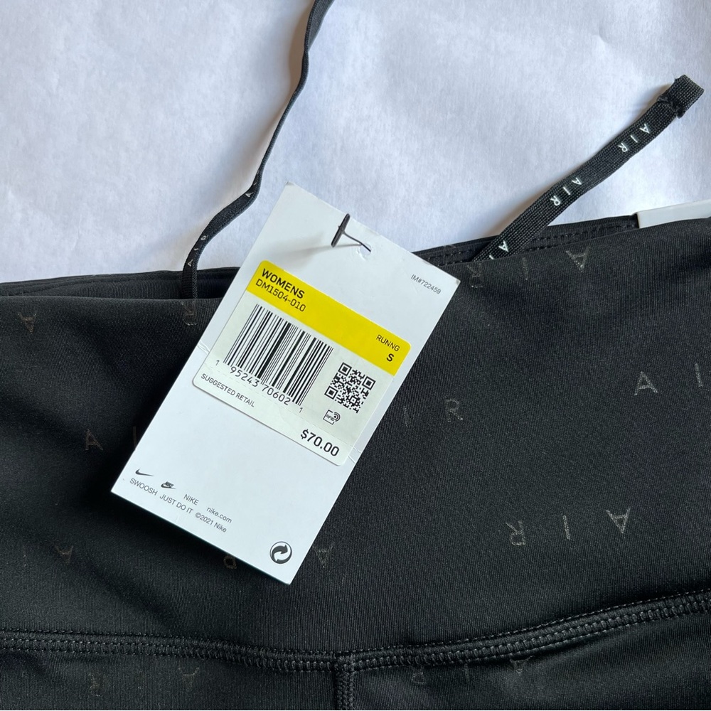 Nike Tight Fit High Rise 7/8 Length Leggings Small Black - Picture 10 of 10
